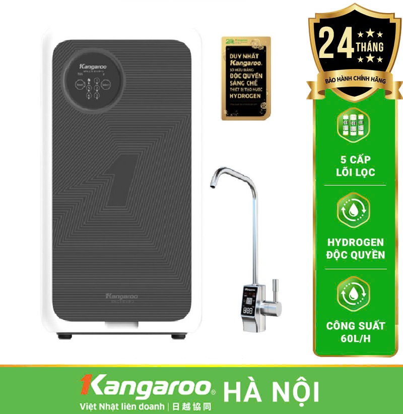Máy lọc nước Kangaroo Hydrogen KG400US - Thông minh, Mẫu 2025