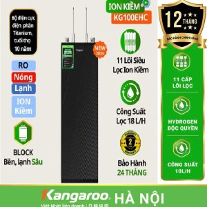Máy lọc nước Kangaroo Hydrogen ion kiềm nóng lạnh KG100EHC