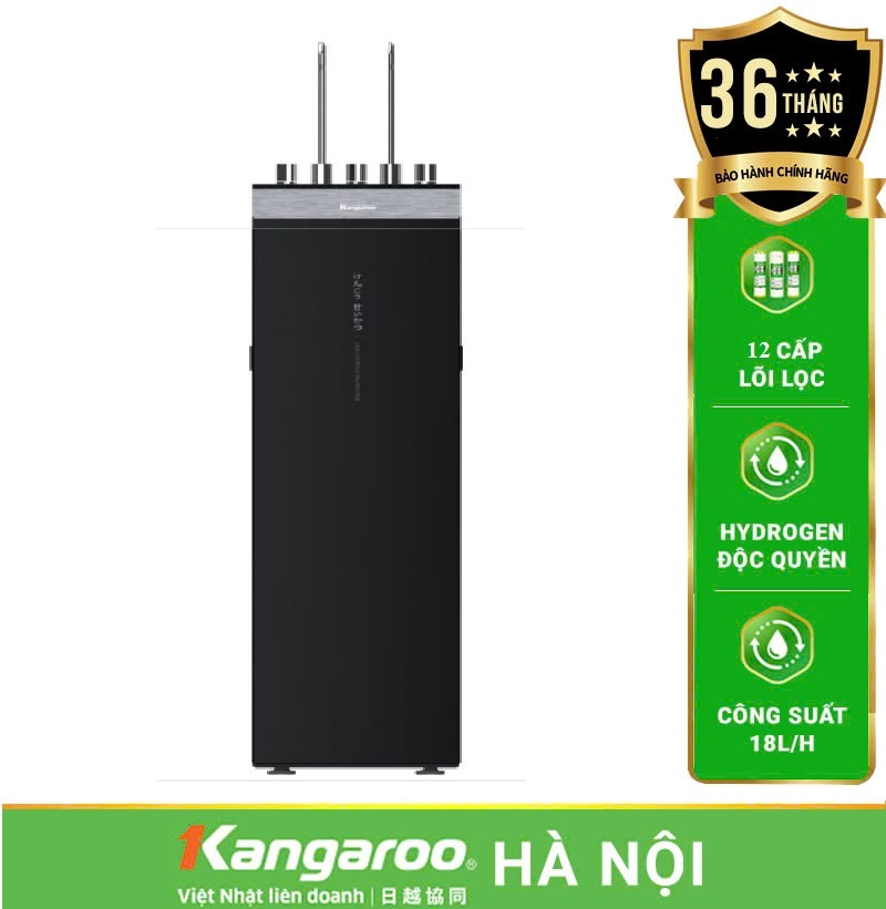 KG12A8 :Máy lọc nước Kangaroo Hydrogen nóng lạnh KG12A8 - 12 lõi, Mẫu 2025
