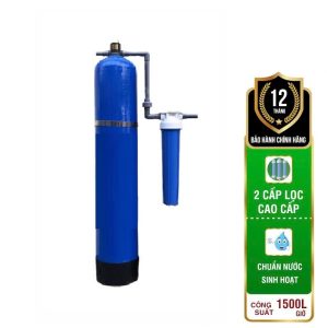 Bộ lọc nước đầu nguồn 1 cột composite van cơ xử lý kim loại , clo và tạp chất dư – TP02