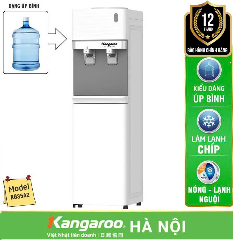 Cây nước nóng lạnh Kangaroo KG35A2 - Cây úp bình