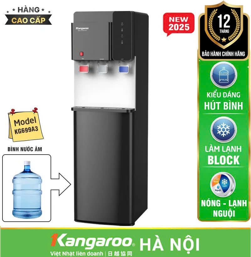 Cây nước nóng lạnh Kangaroo KG699A3 - Cây Hút Bình, Mới 2025